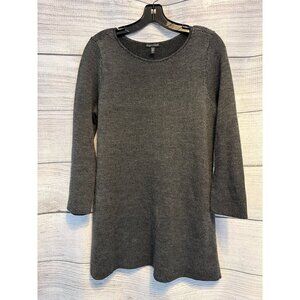 Eileen Fisher 100% Extra Fine Merino Wool Sweater Tunic Size S